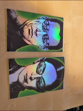 FAME: KEANU REEVES  SDCC EXCLUSIVE URIBE Neo/Trinity Set SDCC W/COA NM LTD 75